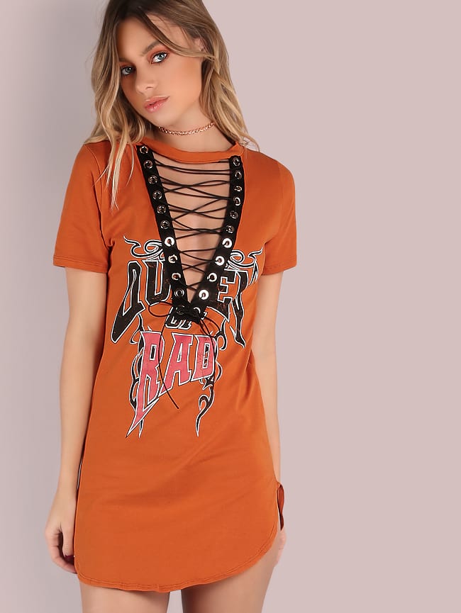 longline t shirt dress