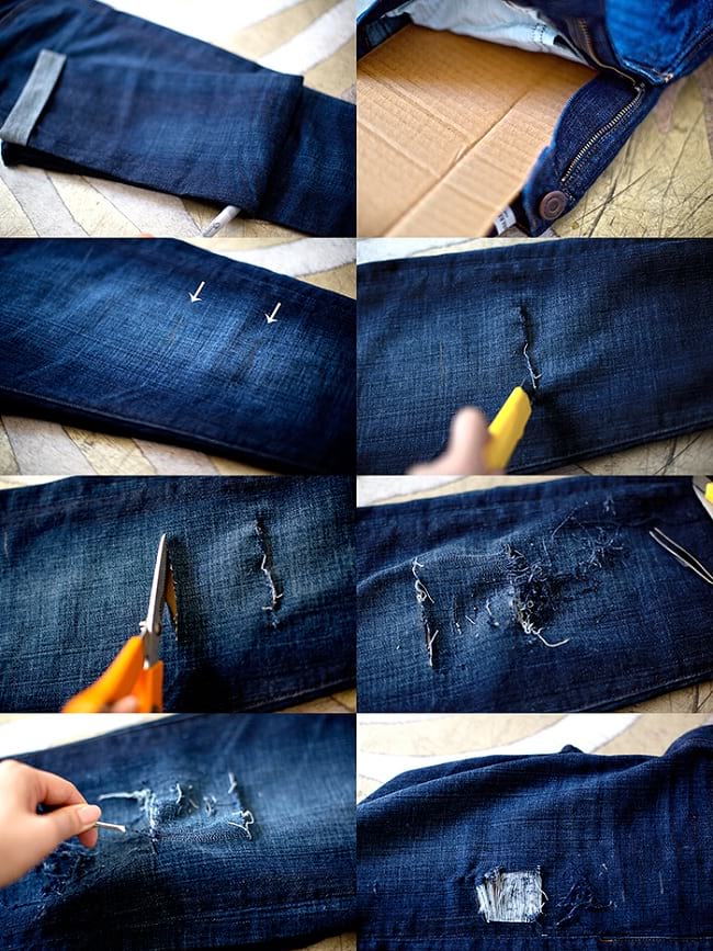 Как разорвать джинсы