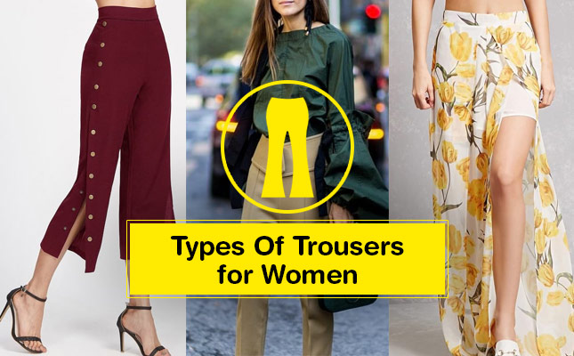 types of trousers for women