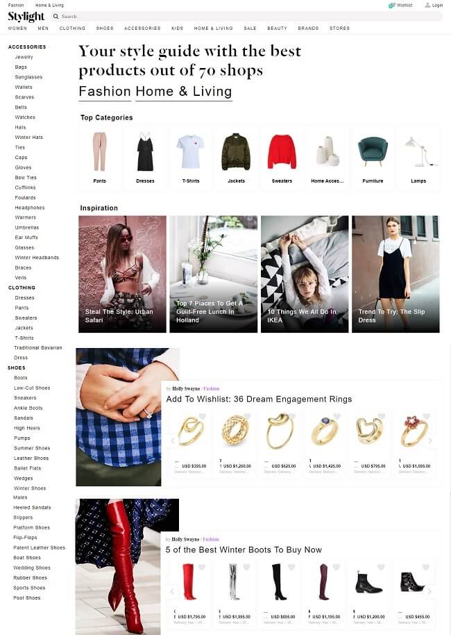 Top 11 Fashion Shopping Aggregator Websites in USA - TopOfStyle Blog