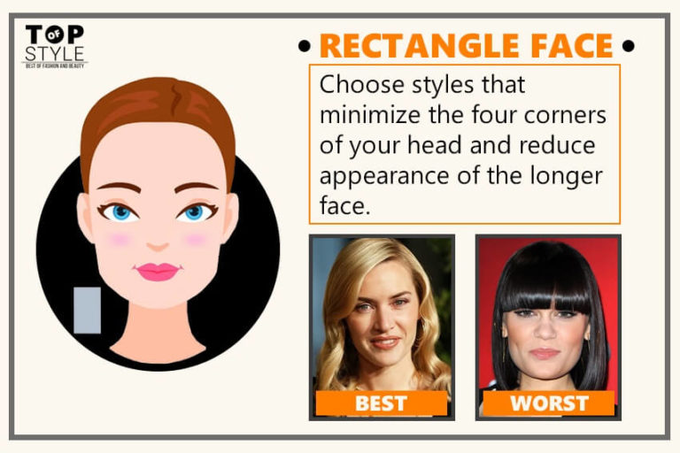 Best & Worst Hairstyles for Different Face Shapes of Women - TopOfStyle ...