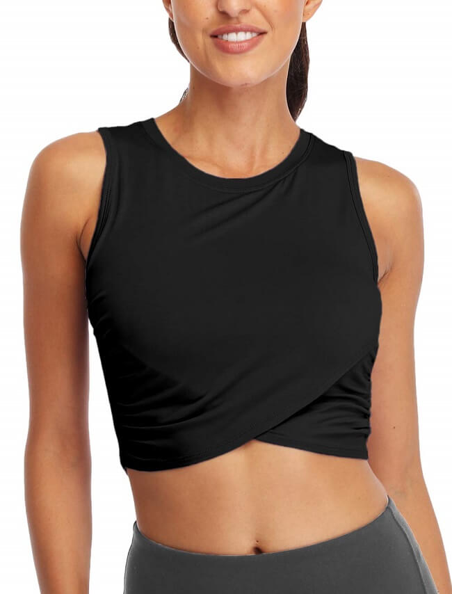 sport cropped top