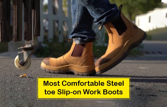 Steel Toe Slip on Boot
