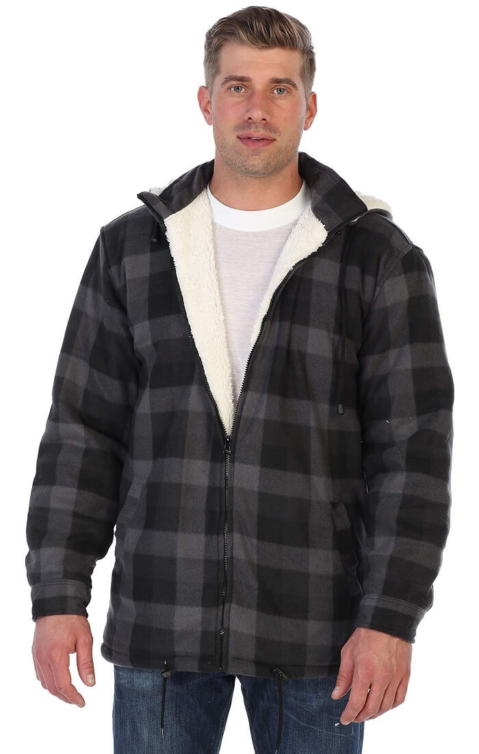 20 Best Men’s Sherpa Lined Flannel Jackets with Hood - TopOfStyle Blog