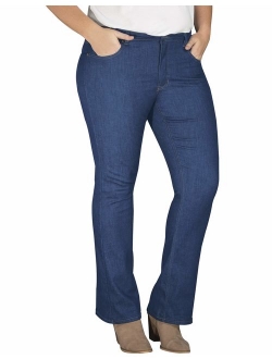 Women's Perfect Shape Denim Jean-Bootcut Stretch Plus Size