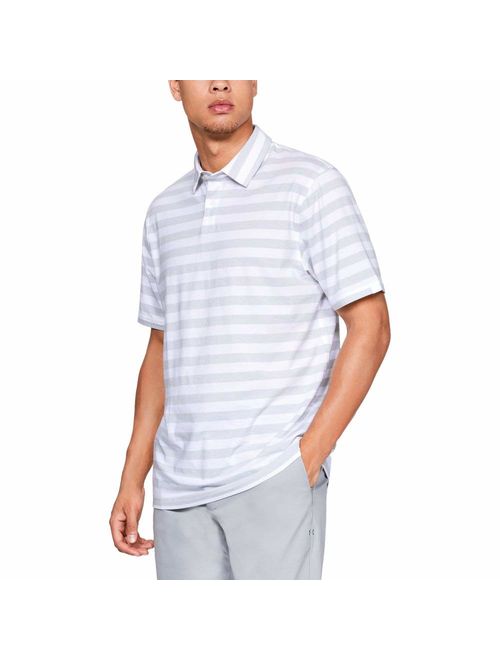 Under Armour Men's Charged Cotton Scramble Stripe Golf Polo