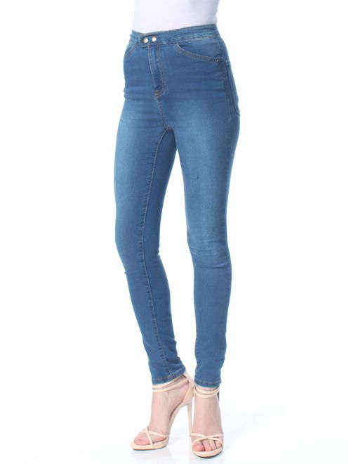 Free People We The Free Womens Sweet Jane Denim Mid-Rise Skinny Jeans