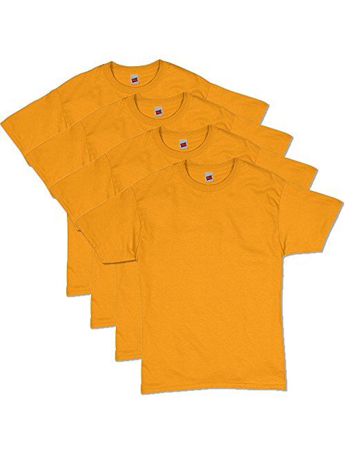 Hanes Men's Cotton Solid Short Sleeve Crew Neck T-Shirt