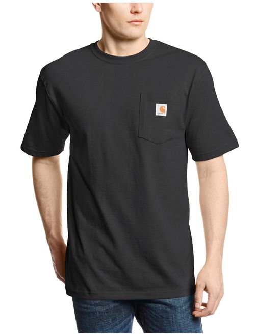 Carhartt Men's K87 Workwear Cotton Solid Pocket Short Sleeve T-Shirt