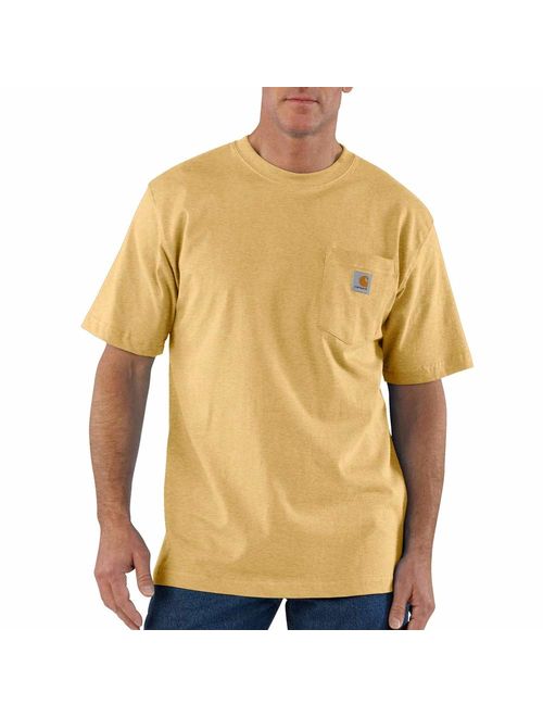 Carhartt Men's K87 Workwear Cotton Solid Pocket Short Sleeve T-Shirt