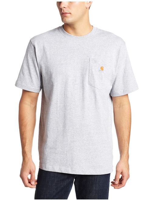 Carhartt Men's K87 Workwear Cotton Solid Pocket Short Sleeve T-Shirt