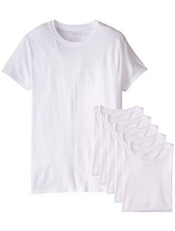 Men's Stay Tucked Crew T-Shirt (White, XX-Large Tall) 6-Pack