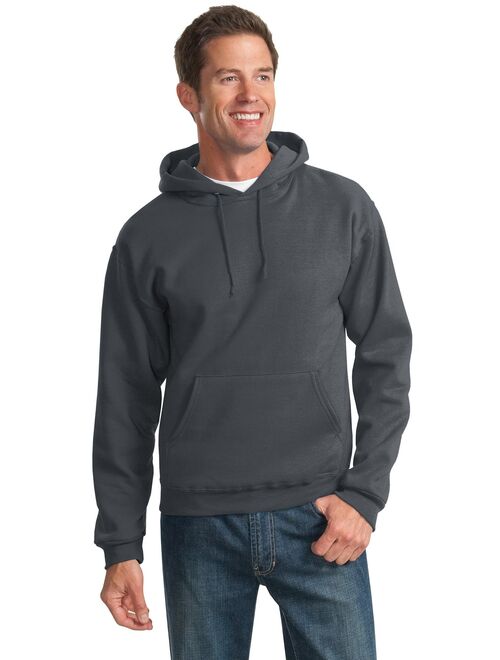 Jerzees Mens NuBlend Pull Over Hooded Sweatshirt, S, Retro Heather Coral