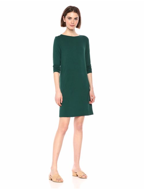 Amazon Essentials Women's 3/4 Sleeve Boatneck Dress