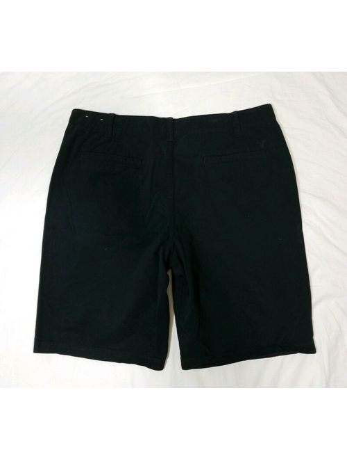 American Eagle Mens Black Longboard Flat Front Shorts Size 40