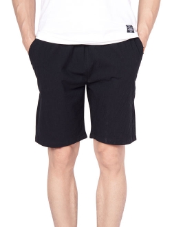 Mens Causal Beach Shorts with Elastic Waist Drawstring Lightweight Slim Fit Summer Short Pants with Pockets