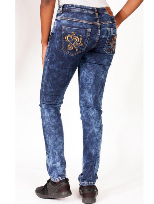 Barisimo&#39;s Love for Women Jeans Gold .9999 stitching