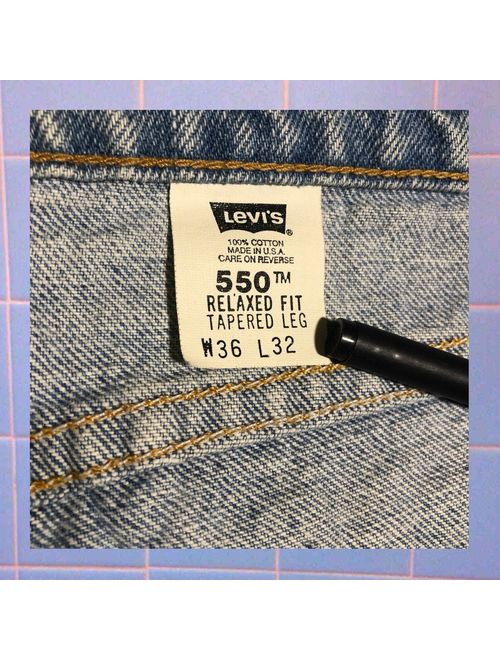 Levi's Vintage 90s Levis 550 Relaxed Fit Tapered Leg Jeans | 34x32 | Made in USA