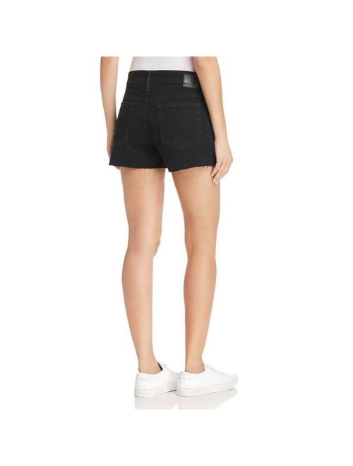 Adriano Goldschmied Womens Bryn Black Denim High Rise Cutoff Shorts 29 BHFO 1420