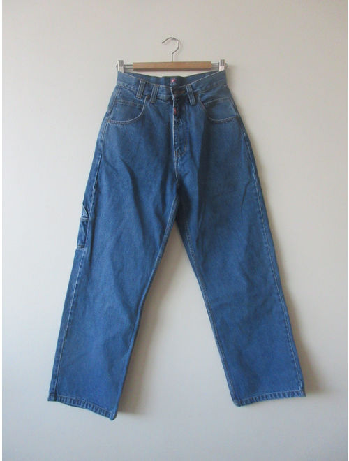 Vintage High Rise Cargo Jeans