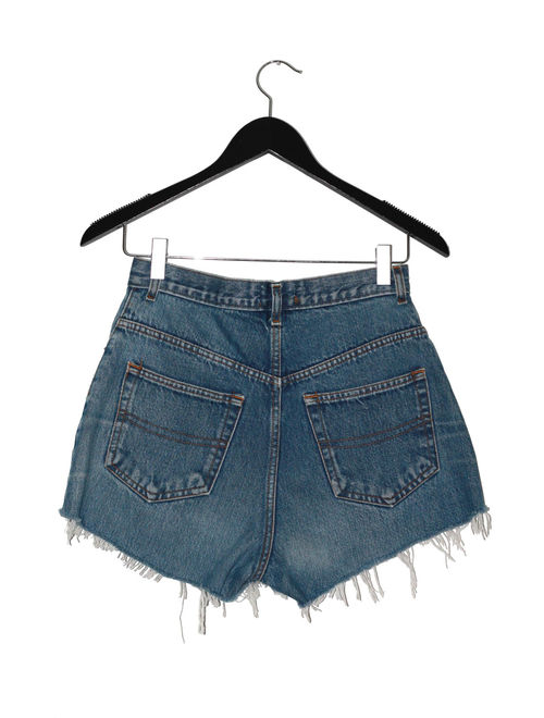 high waist denim short with embroidered stars NASHVILLE - Joyfripe Paris