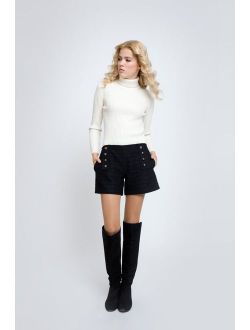 Wool and Cashmere Women's Shorts ELLE by Rumour London