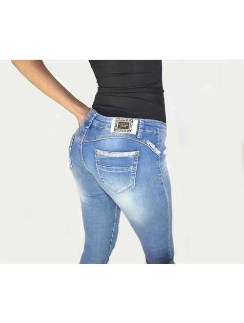 Diamante Skinny Push-Up Jean