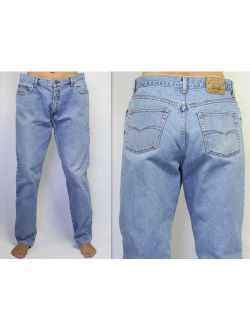 Cooper Jeans Vintage Lee Cooper Jeans 80s 90s Jeans Light Blue Jeans Men's Vintage Jeans Denim Trousers Hipster Urban Size W38 L32