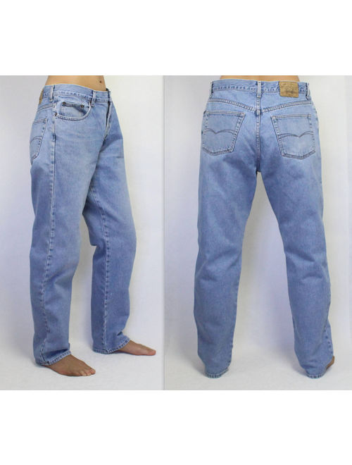 Lee Cooper Jeans Vintage Lee Cooper Jeans 80s 90s Jeans Light Blue Jeans Men&#39;s Vintage Jeans Denim Trousers Hipster Urban Size W38 L32