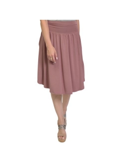 Women's Regular and Plus Size Pocket Skirt