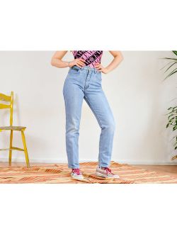 FBI jeans W29 L31 vintage 90's mom jeans high waist light blue denim pants straight fit leg zip fly M Medium