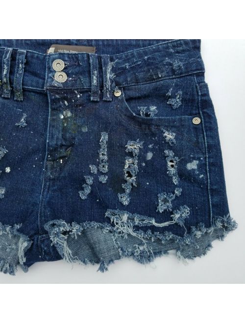 Levi's custom Levis denim shorts destroyed distress sz XS/S zombie apocalypse