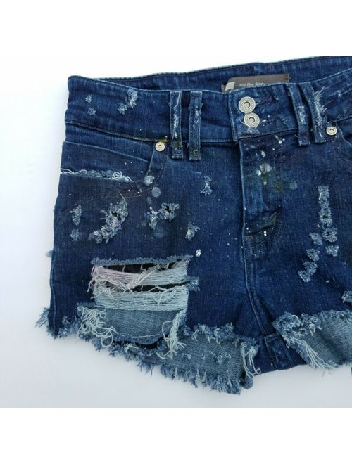 Levi's custom Levis denim shorts destroyed distress sz XS/S zombie apocalypse