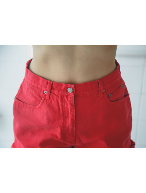 SALE - Red High Waisted Shorts