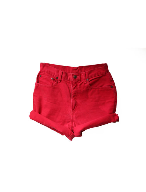 SALE - Red High Waisted Shorts