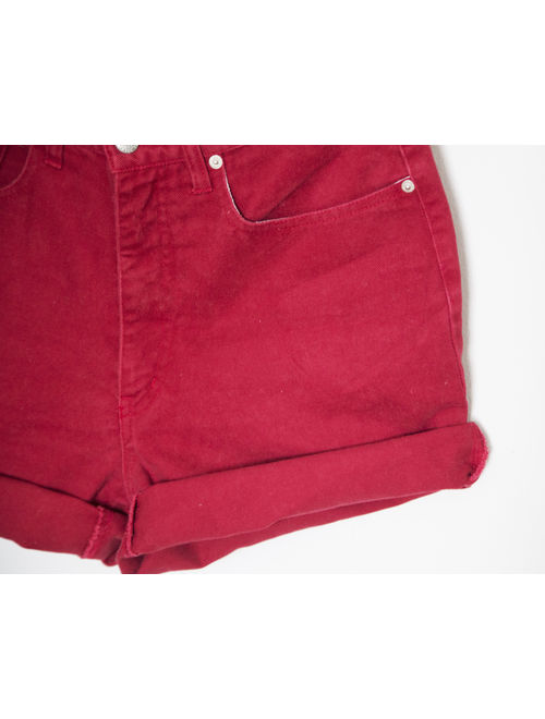 SALE - Red High Waisted Shorts