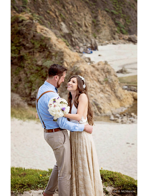 Boho wedding dress, Wedding dress, Beach wedding dress, bohemian lace wedding dress, beach bridal gown, golden lace gown beach wedding dress