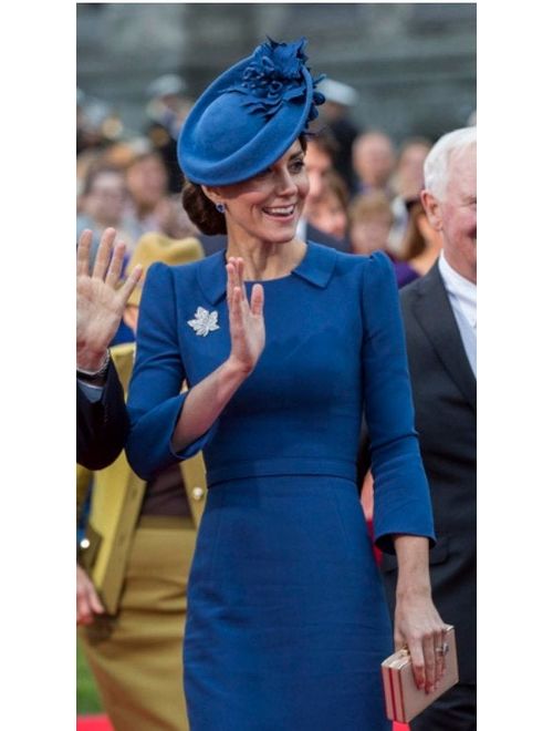 kate middleton blue pencil rockabilly celeb inspired dress custom made