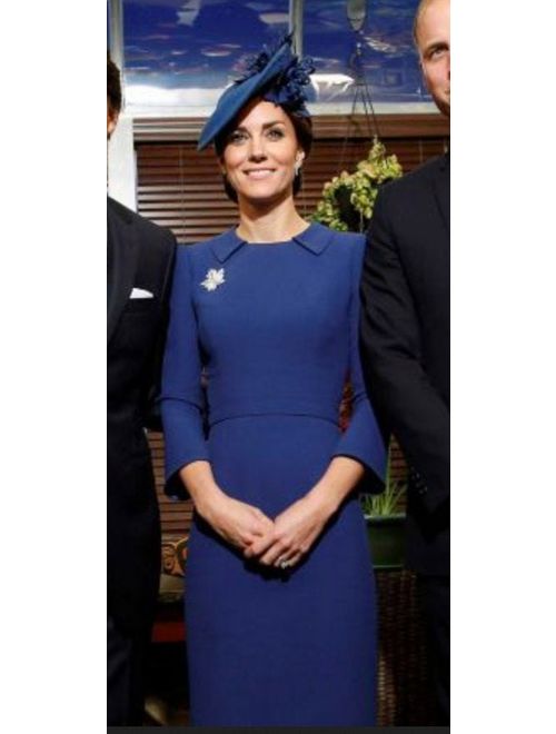 kate middleton blue pencil rockabilly celeb inspired dress custom made