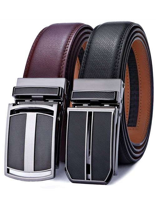 Buy Men's Belt,Bulliant Slide Ratchet Belt for Men Genuine Leather ...