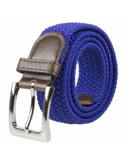 Canvas Elastic Fabric Woven Stretch Multicolored Braided Belts