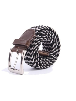 Canvas Elastic Fabric Woven Stretch Multicolored Braided Belts