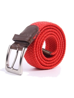 Canvas Elastic Fabric Woven Stretch Multicolored Braided Belts