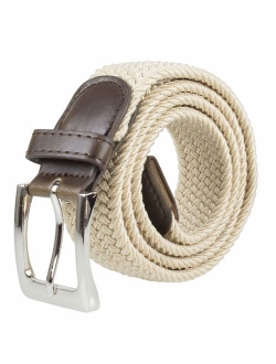 Canvas Elastic Fabric Woven Stretch Multicolored Braided Belts