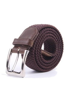 Canvas Elastic Fabric Woven Stretch Multicolored Braided Belts