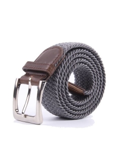 Canvas Elastic Fabric Woven Stretch Multicolored Braided Belts