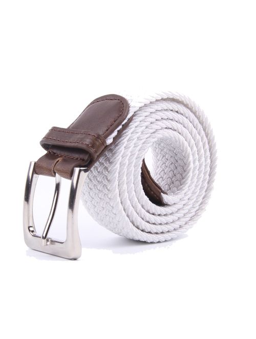 Canvas Elastic Fabric Woven Stretch Multicolored Braided Belts