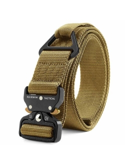 Fairwin Tactical Rigger Belt, Nylon Webbing Waist Belt with V-Ring Heavy-Duty Quick-Release Buckle