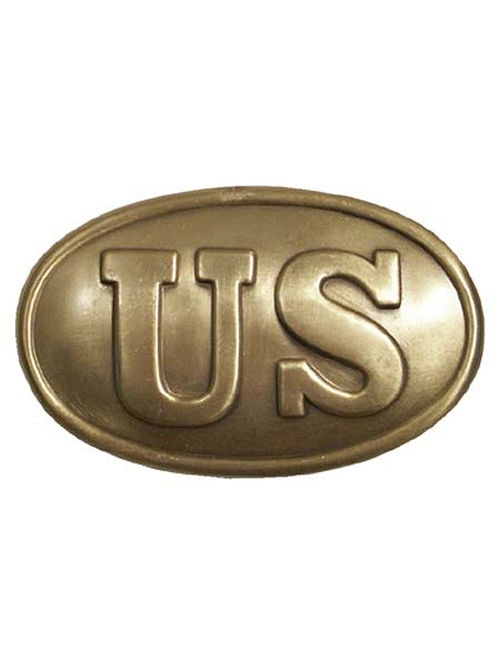 Solid Brass US Civil War Infantry Soldiers U.S. Union Army Soldier Belt Buckle