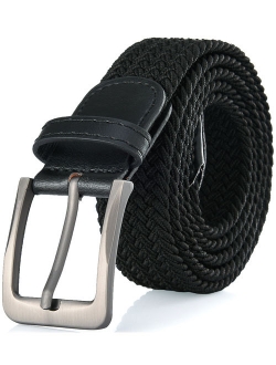 Gallery Seven Woven Elastic Braided Belt For Men - Fabric Stretch Casual Belt